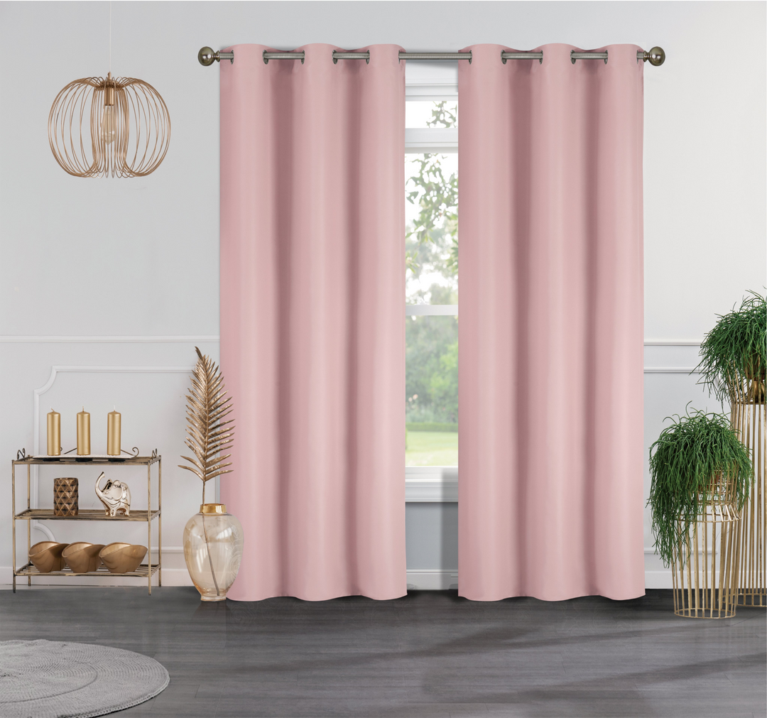 Boho Aesthetic 2-Panels: Room Darkening Thermal Insulated Blackout Grommet Window Curtain Panels for Living Room | Biophilic Design Airbnb Decor Furniture 