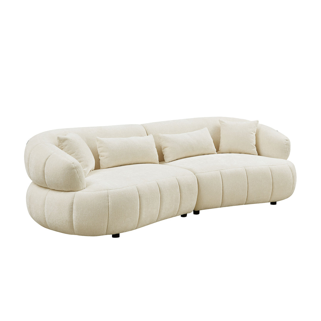 Buy farmhouse furniture The Evelyn | 102.36 Inch Cloud-Like Upholstered Modern Farmhouse Sofa - Modern Cottage Farmhouse Furniture