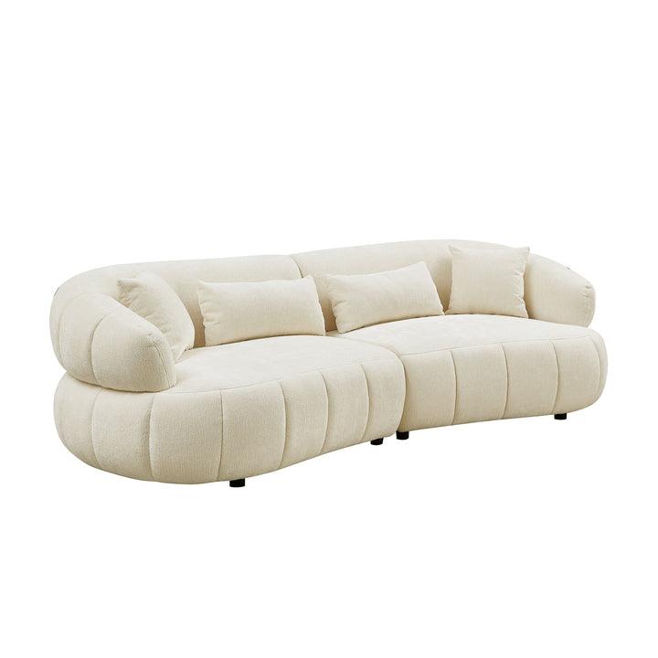 Buy farmhouse furniture The Evelyn | 102.36 Inch Cloud-Like Upholstered Modern Farmhouse Sofa - Modern Cottage Farmhouse Furniture