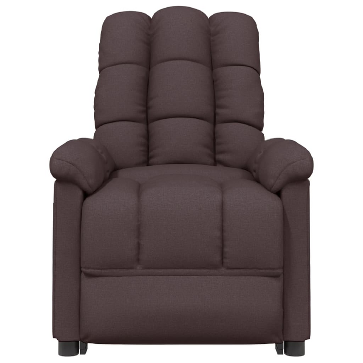 Boho Aesthetic Massage Chair Dark Brown Fabric | Biophilic Design Airbnb Decor Furniture 