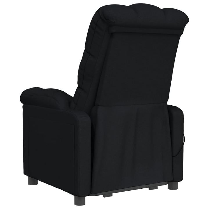 Boho Aesthetic Massage Chair Black Fabric | Biophilic Design Airbnb Decor Furniture 