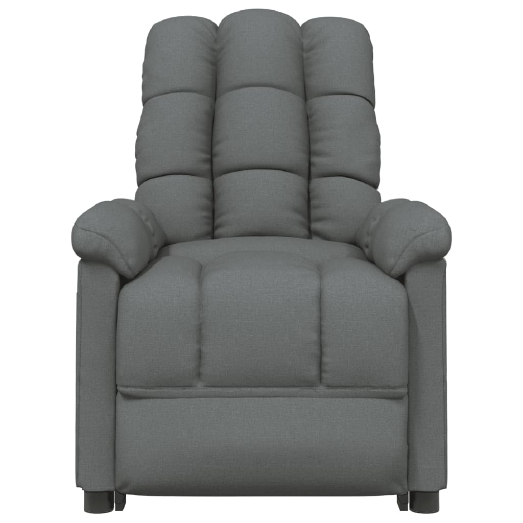 Boho Aesthetic Massage Chair Dark Gray Fabric | Biophilic Design Airbnb Decor Furniture 