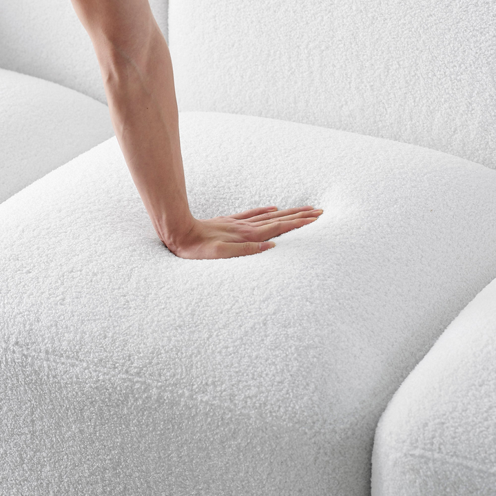 Boho Aesthetic Ottoman for Modular Sofa | Biophilic Design Airbnb Decor Furniture 