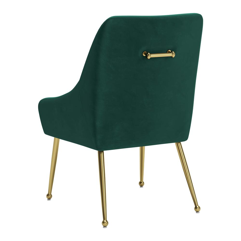 Boho Aesthetic Maxine Dining Chair Green & Gold | Biophilic Design Airbnb Decor Furniture 