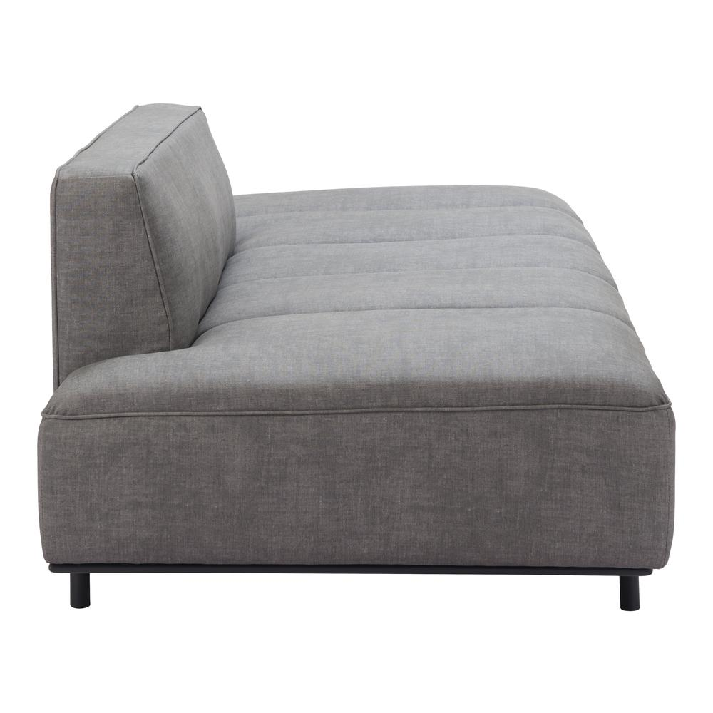 Boho Aesthetic Confection Sofa Gray | Biophilic Design Airbnb Decor Furniture 