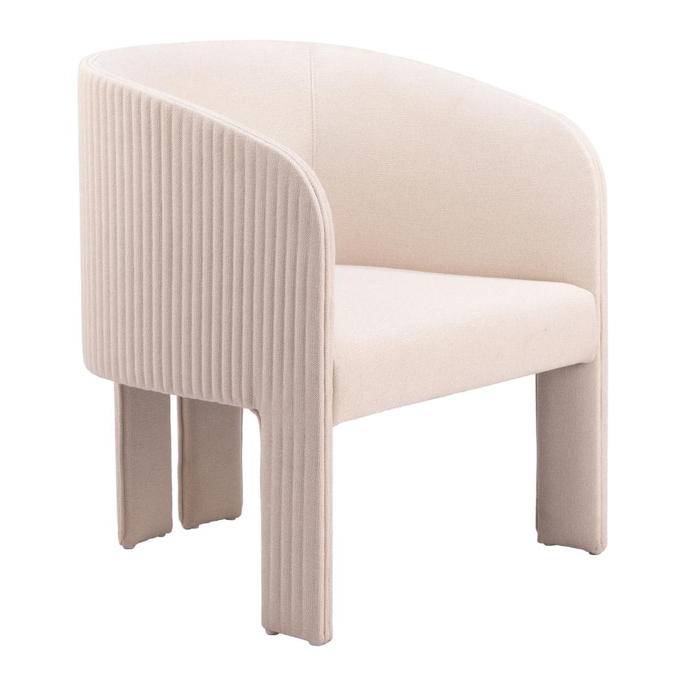 Boho Aesthetic Hull Accent Chair Beige | Biophilic Design Airbnb Decor Furniture 