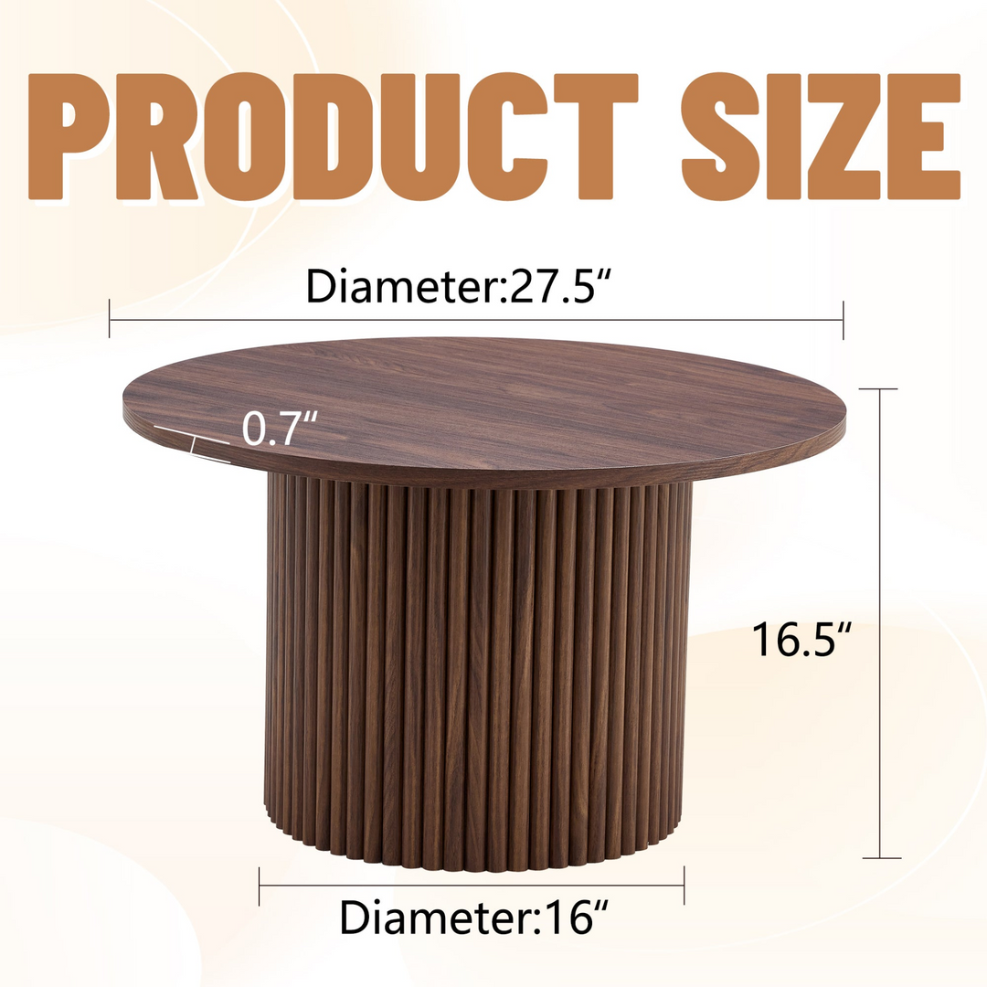 Buy farmhouse furniture Brown Walnut Modern Cottage Farmhouse Style Coffee Table - Modern Cottage Farmhouse Furniture