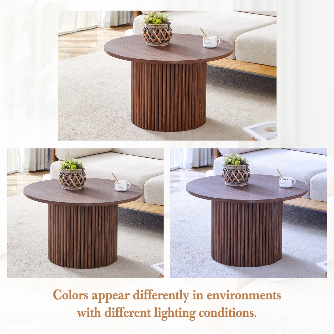 Buy farmhouse furniture Brown Walnut Modern Cottage Farmhouse Style Coffee Table - Modern Cottage Farmhouse Furniture