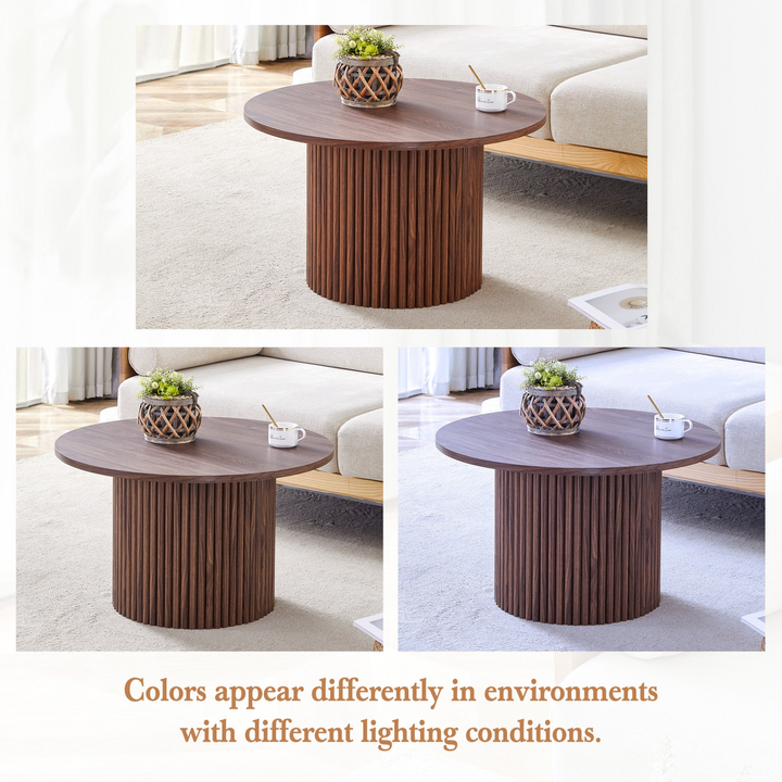 Buy farmhouse furniture Brown Walnut Modern Cottage Farmhouse Style Coffee Table - Modern Cottage Farmhouse Furniture