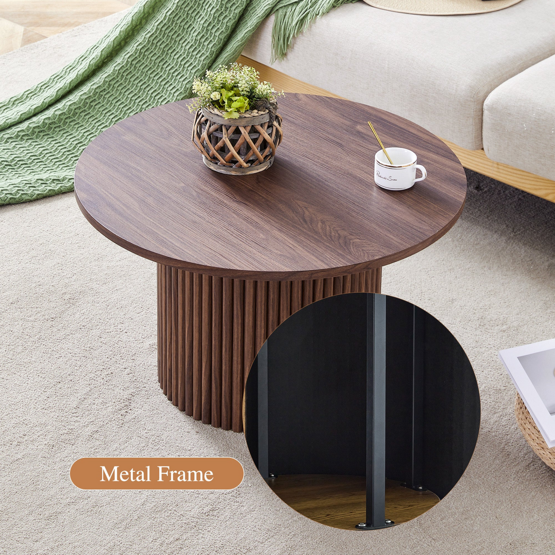 Buy farmhouse furniture Brown Walnut Modern Cottage Farmhouse Style Coffee Table - Modern Cottage Farmhouse Furniture