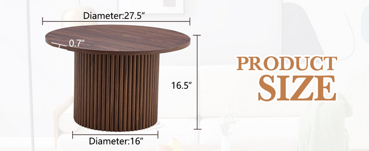 Buy farmhouse furniture Brown Walnut Modern Cottage Farmhouse Style Coffee Table - Modern Cottage Farmhouse Furniture