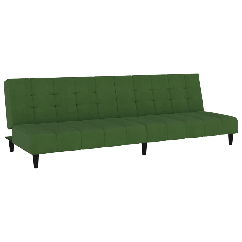 Boho Aesthetic vidaXL 2-Seater Sofa Bed Dark Green Velvet | Biophilic Design Airbnb Decor Furniture 