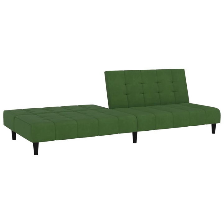 Boho Aesthetic vidaXL 2-Seater Sofa Bed Dark Green Velvet | Biophilic Design Airbnb Decor Furniture 