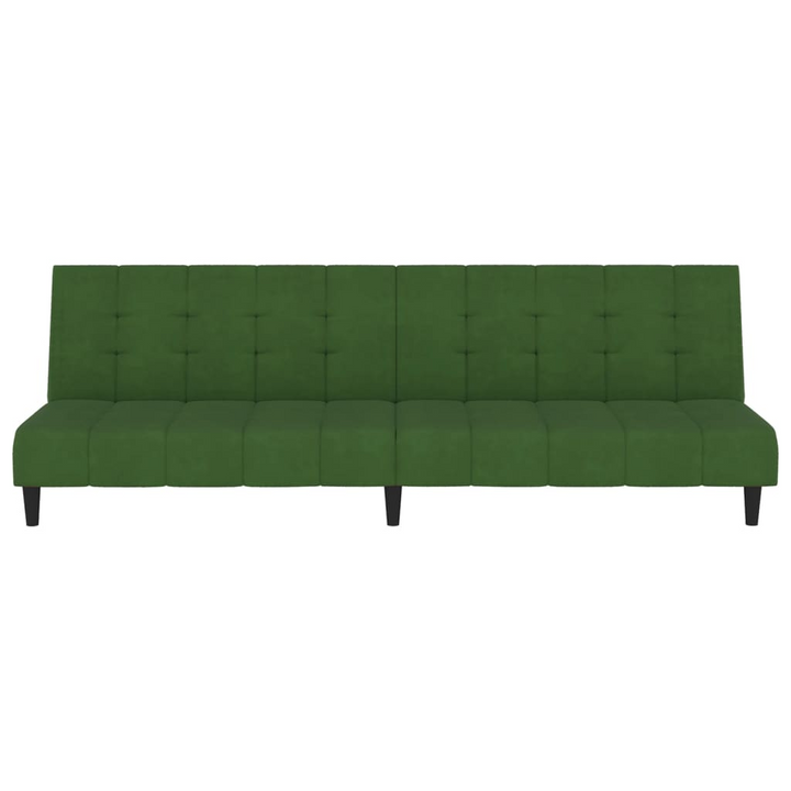 Boho Aesthetic vidaXL 2-Seater Sofa Bed Dark Green Velvet | Biophilic Design Airbnb Decor Furniture 