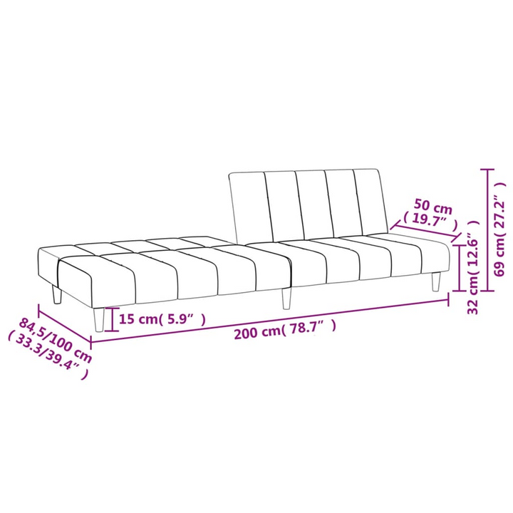 Boho Aesthetic vidaXL 2-Seater Sofa Bed Dark Green Velvet | Biophilic Design Airbnb Decor Furniture 