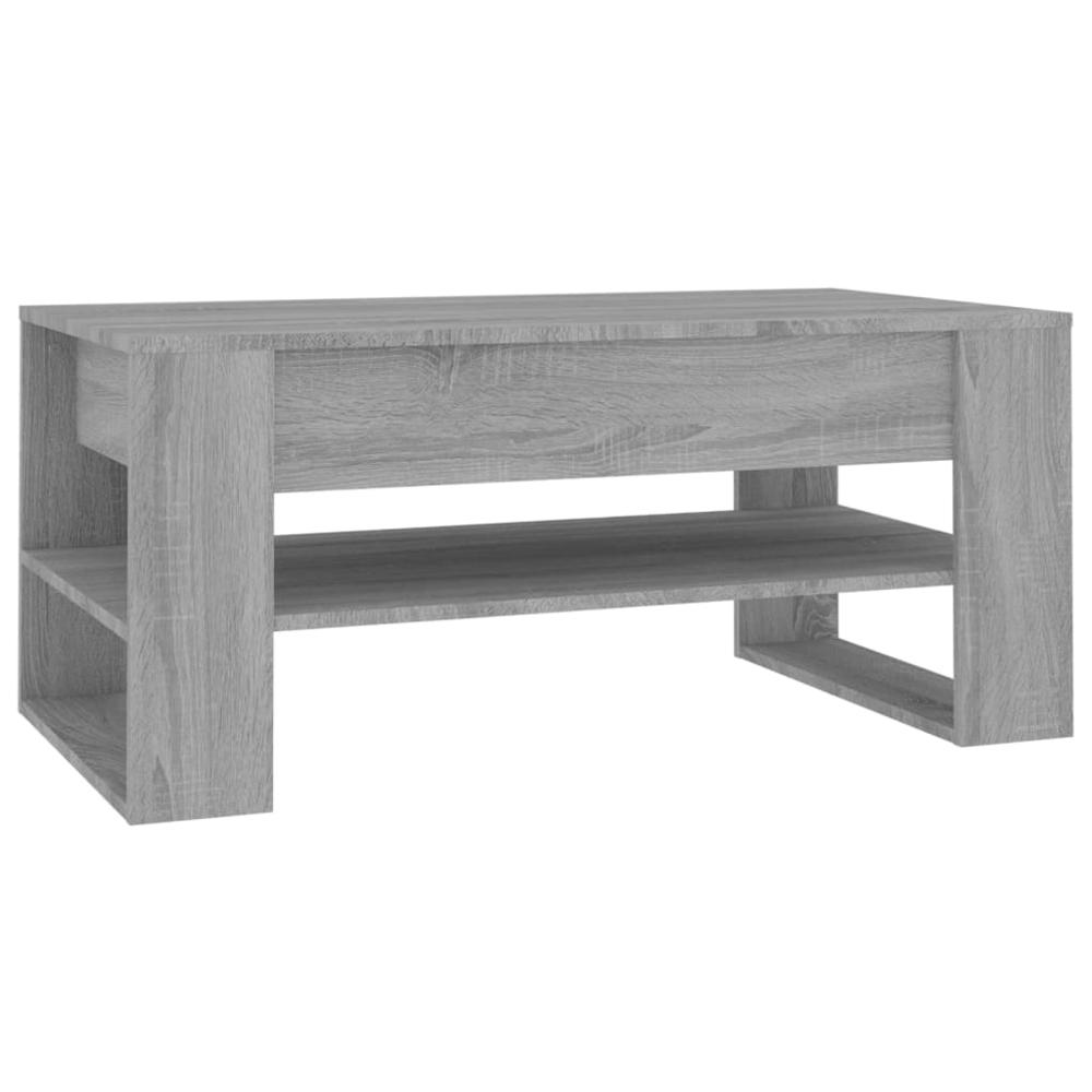 Boho Aesthetic Wooden Ash Gray Sonoma Coffee Table | Biophilic Design Airbnb Decor Furniture 