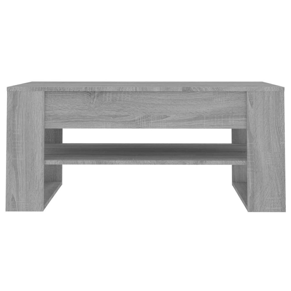Boho Aesthetic Wooden Ash Gray Sonoma Coffee Table | Biophilic Design Airbnb Decor Furniture 