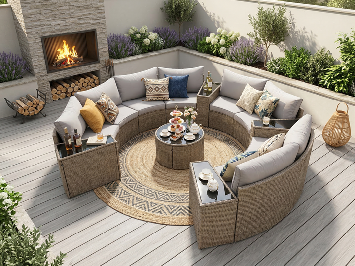 Buy farmhouse furniture Cottage Cottage Farmhouse Style Sofa Couch Sectional Daybed Outdoor Patio Sofa Set - Modern Cottage Farmhouse Furniture