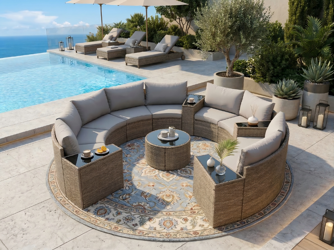 Buy farmhouse furniture Cottage Cottage Farmhouse Style Sofa Couch Sectional Daybed Outdoor Patio Sofa Set - Modern Cottage Farmhouse Furniture