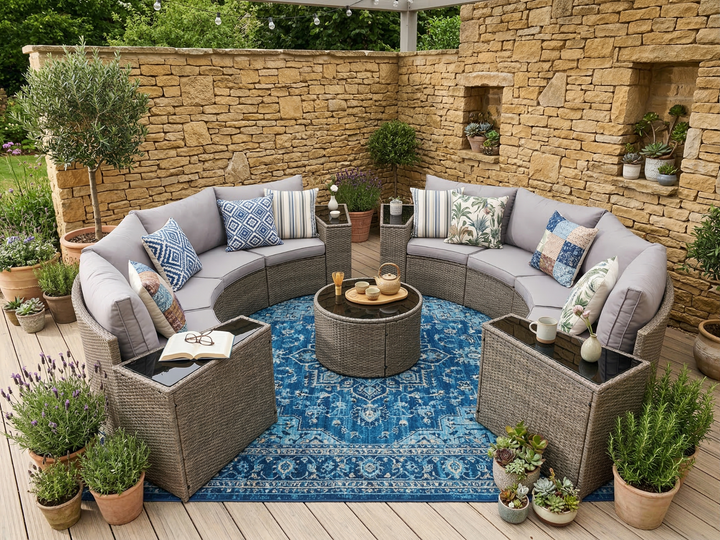 Buy farmhouse furniture Cottage Cottage Farmhouse Style Sofa Couch Sectional Daybed Outdoor Patio Sofa Set - Modern Cottage Farmhouse Furniture