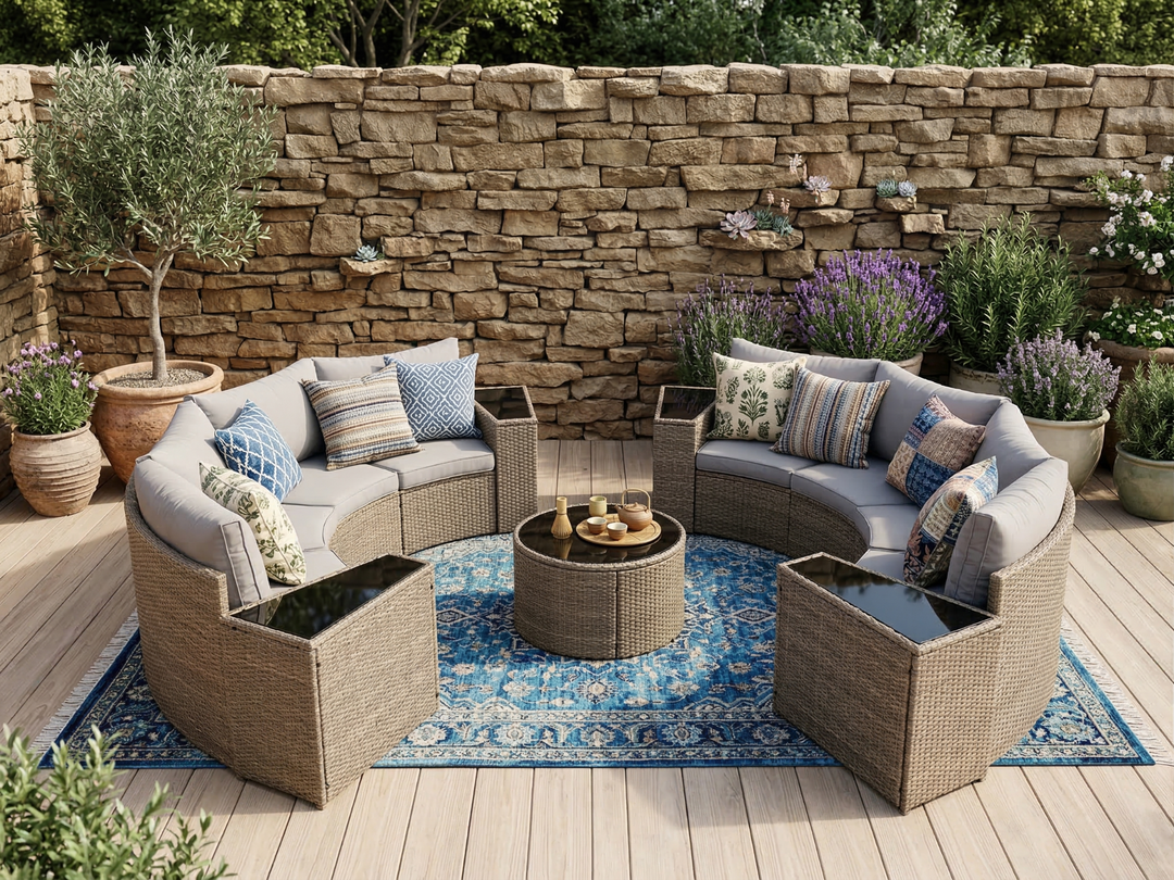 Buy farmhouse furniture Cottage Cottage Farmhouse Style Sofa Couch Sectional Daybed Outdoor Patio Sofa Set - Modern Cottage Farmhouse Furniture