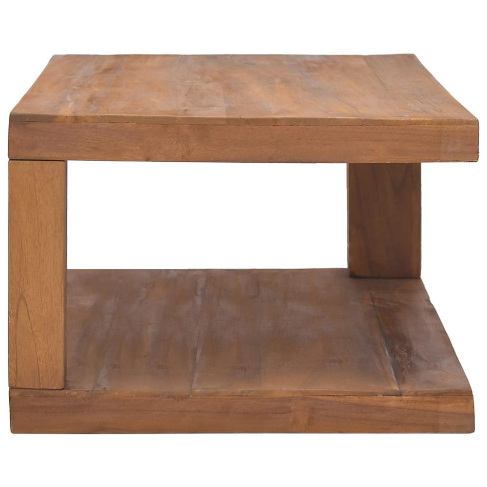 Boho Aesthetic Coffee Table 35.4"x19.7"x13.8" Solid Teak Wood | Biophilic Design Airbnb Decor Furniture 