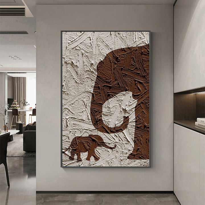 Boho Aesthetic Large Modern 3D Textured Canvas Prints | Biophilic Design Airbnb Decor Furniture 