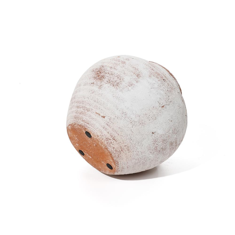 Boho Aesthetic Marble Brown and White 7.5-Inch Tall Terracotta Vase | Biophilic Design Airbnb Decor Furniture 