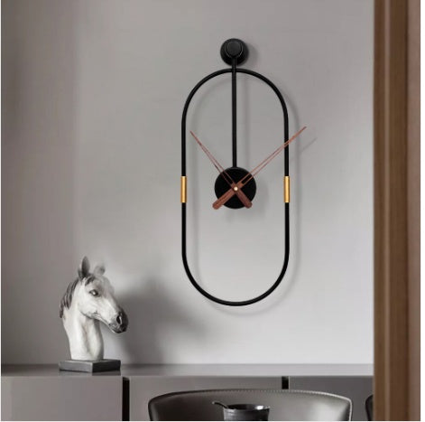 Agos | Mediterranean Oval Luxury Greek Wall Clock - Mediterranean Italian Contemporary Home Decor Furniture