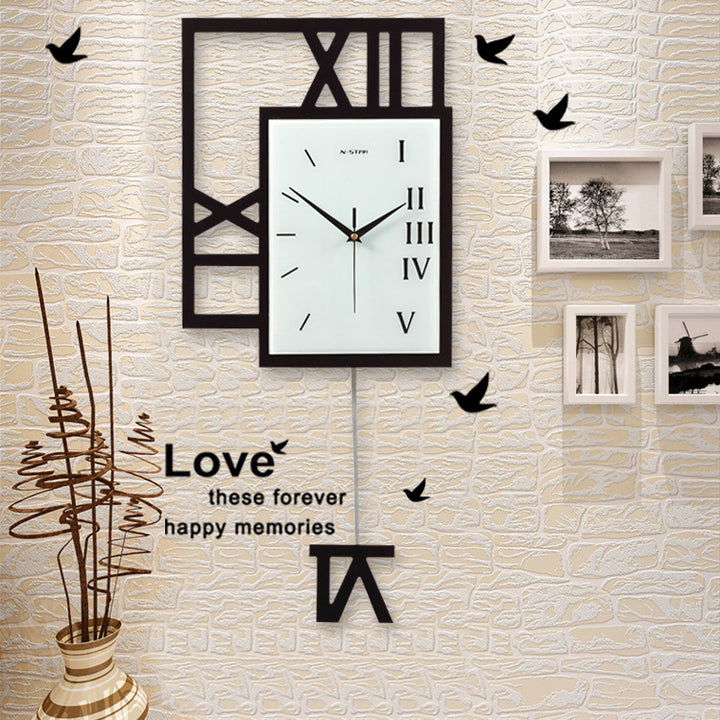 Toscana | Italian Modern Swinging Wall Clock - Mediterranean Italian Contemporary Home Decor Furniture