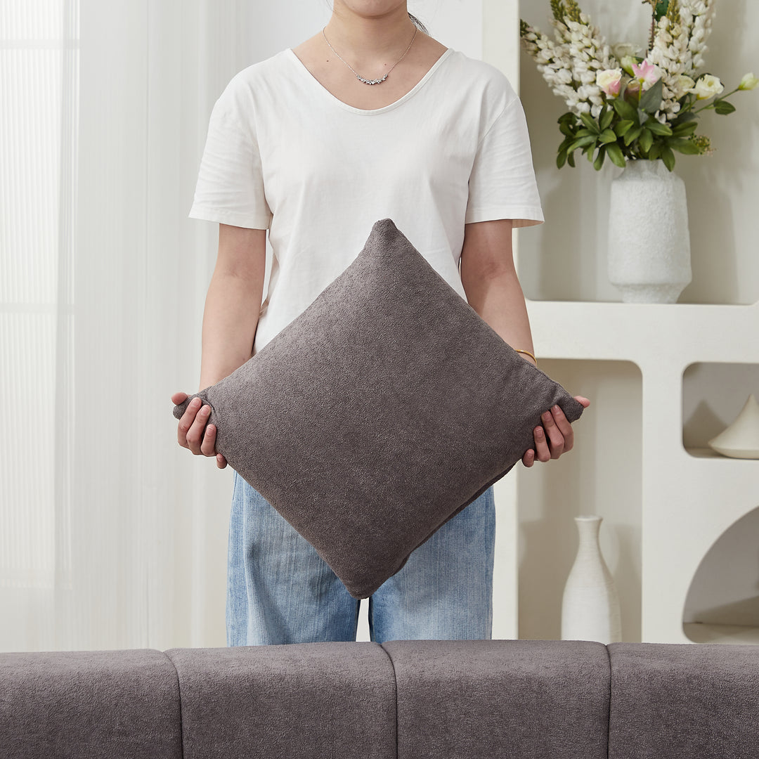 The Valencia Gray Vista Sofa Section Sectional - Mediterranean Italian Contemporary Home Decor Furniture