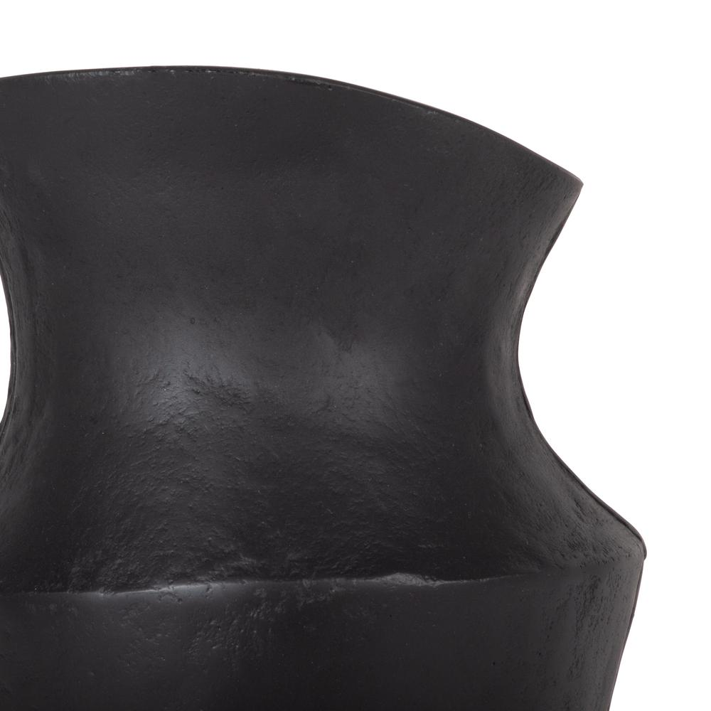 Boho Aesthetic Orvil Black Decorative Metal Table Vase with Handle | Biophilic Design Airbnb Decor Furniture 