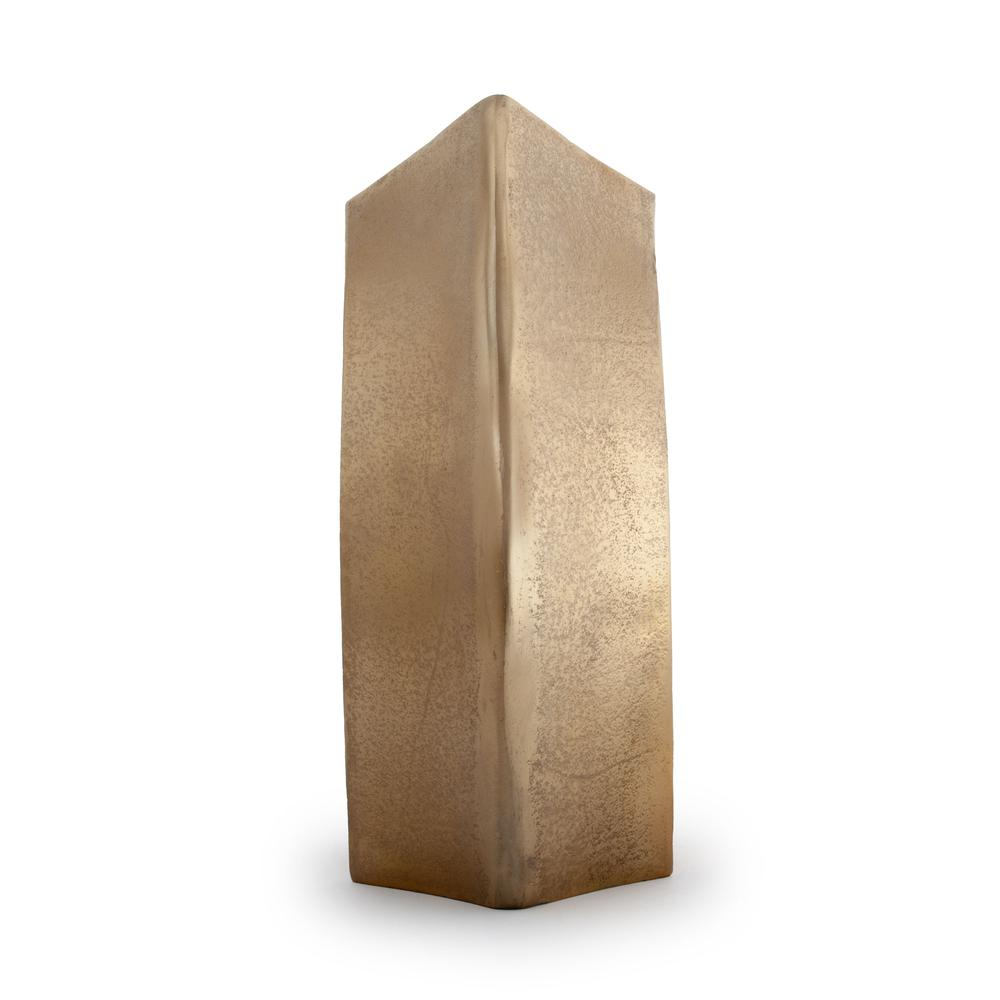 Boho Aesthetic Aniya Decorative Metal Table Vase, Large Gold | Biophilic Design Airbnb Decor Furniture 