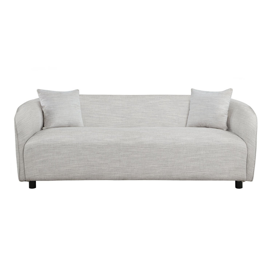 Boho Aesthetic 3 Seater Sofa Comfy Sofa for Living Room, Bouclé Couch Grey | Biophilic Design Airbnb Decor Furniture 