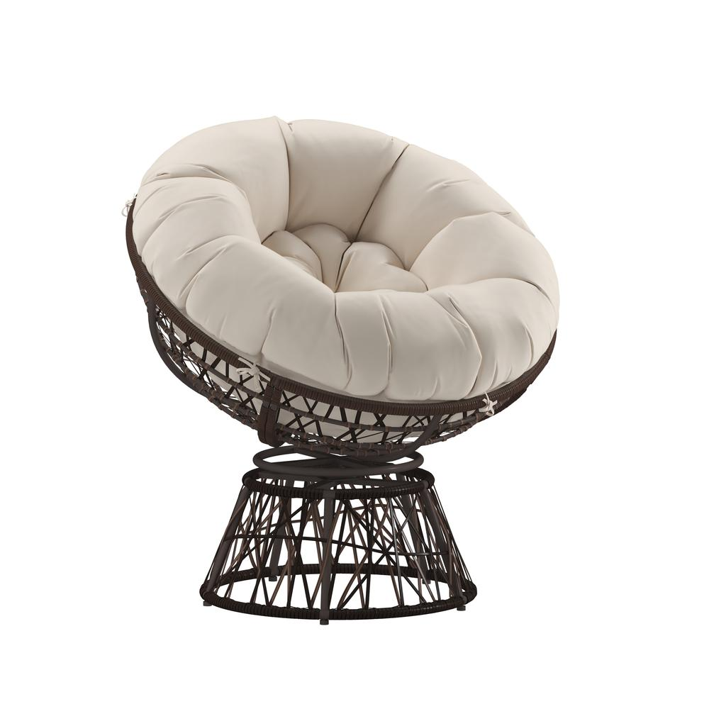 Boho Aesthetic Contemporary Papasan Patio Chair | Biophilic Design Airbnb Decor Furniture 