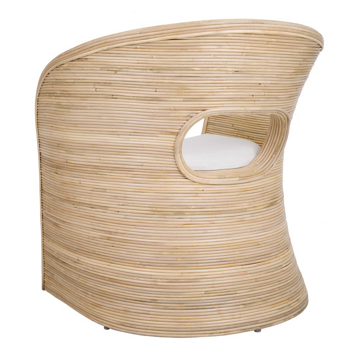 Boho Aesthetic Marissa Rattan Accent Arm Chair | Biophilic Design Airbnb Decor Furniture 