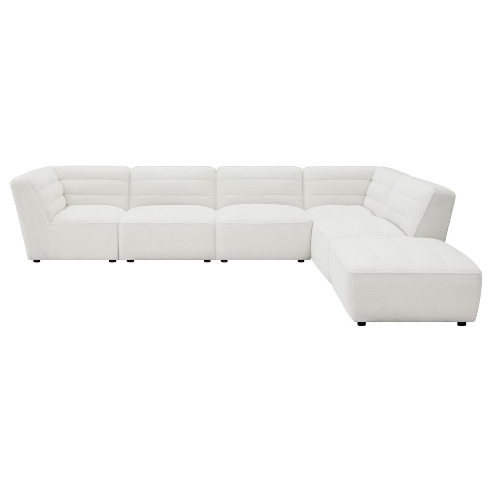 The Valencia Grande 6-piece Upholstered Mediterranean Luxury Modular Sectional Sofa - Mediterranean Italian Contemporary Home Decor Furniture