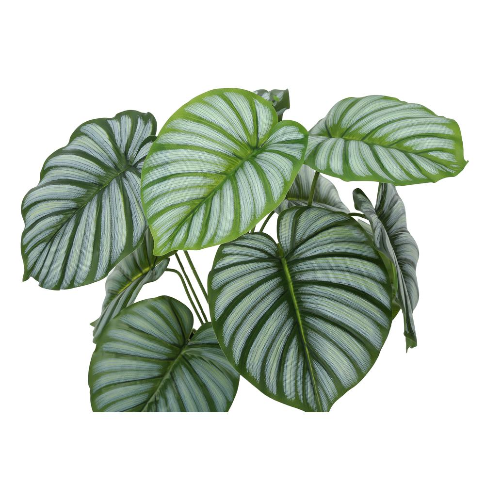 Boho Aesthetic Artificial Plant, 24 Tall, Calathea, Indoor, Faux, Fake, Table, Greenery | Biophilic Design Airbnb Decor Furniture 