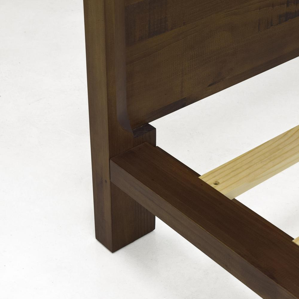 Lofton Mediterranean Farmhouse Wooden Queen Low Platform Bed - Mediterranean Tuscan Contemporary Home Decor Furniture