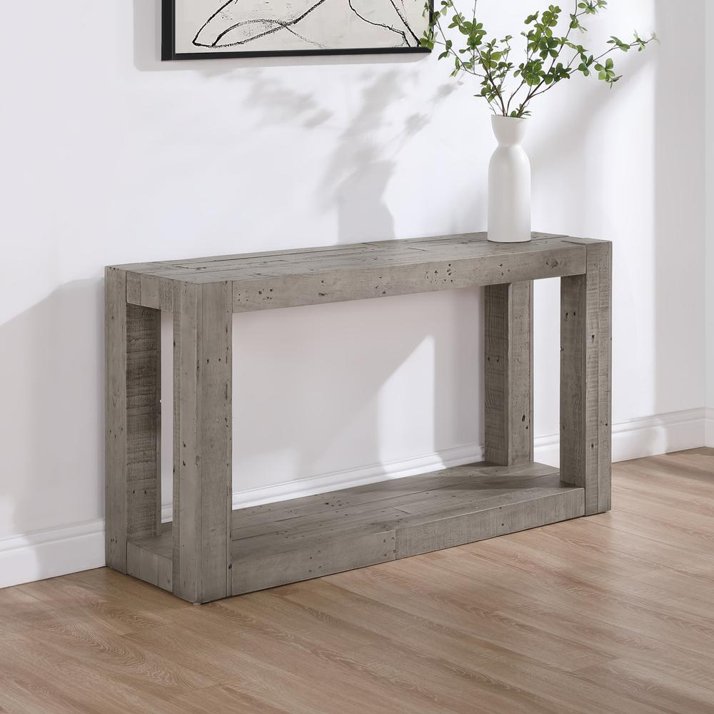 Buy farmhouse furniture Rustic Gray Pinedale Sofa Table - By Steve Silver - Modern Cottage Farmhouse Furniture