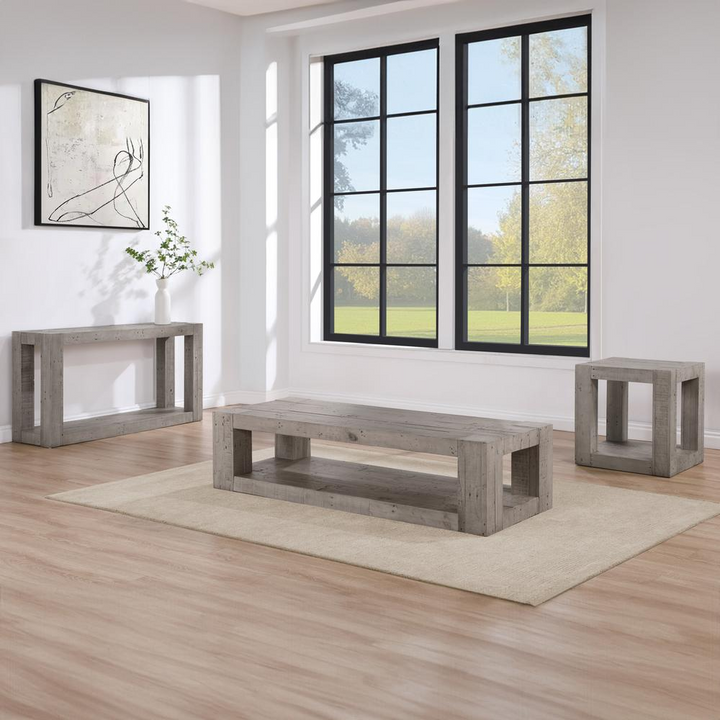 Buy farmhouse furniture Rustic Gray Pinedale Sofa Table - By Steve Silver - Modern Cottage Farmhouse Furniture