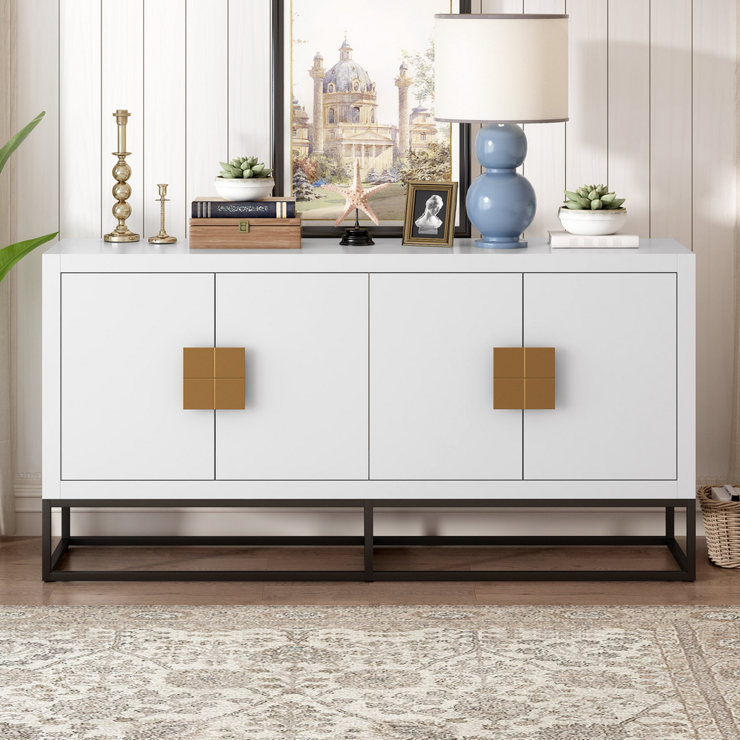 Boho Aesthetic Light Luxury Designed Cabinet with Unique Support Legs and Adjustable Shelves, Suitable for Living Rooms, Corridors, and Study Rooms. | Biophilic Design Airbnb Decor Furniture 