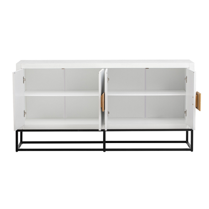 Boho Aesthetic Light Luxury Designed Cabinet with Unique Support Legs and Adjustable Shelves, Suitable for Living Rooms, Corridors, and Study Rooms. | Biophilic Design Airbnb Decor Furniture 