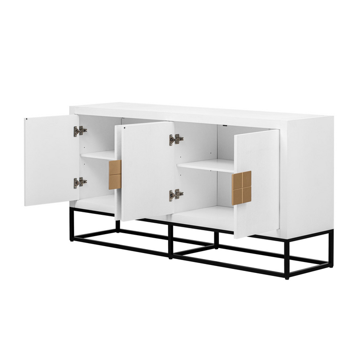 Boho Aesthetic Light Luxury Designed Cabinet with Unique Support Legs and Adjustable Shelves, Suitable for Living Rooms, Corridors, and Study Rooms. | Biophilic Design Airbnb Decor Furniture 