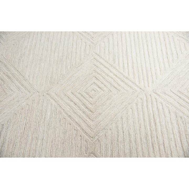 Buy farmhouse furniture Hand Tufted Cut &amp; Loop Pile Wool Rug, 9&
