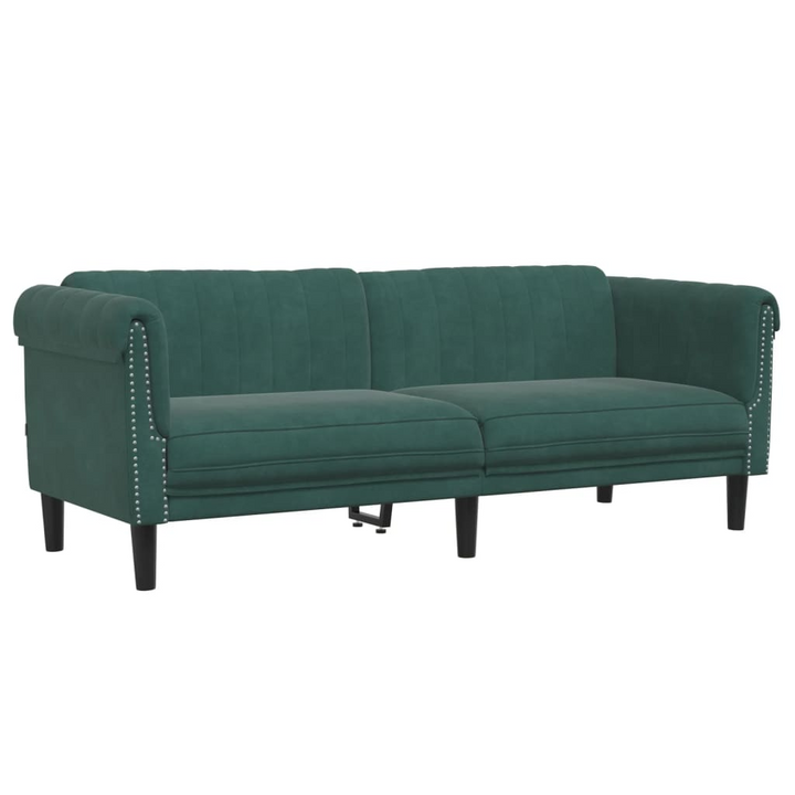 Boho Aesthetic vidaXL 2 Piece Sofa Set Dark Green Velvet | Biophilic Design Airbnb Decor Furniture 