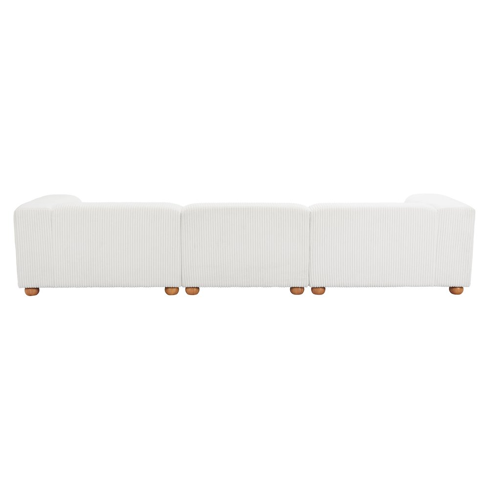 Boho Aesthetic Tayte Sofa White | Biophilic Design Airbnb Decor Furniture 