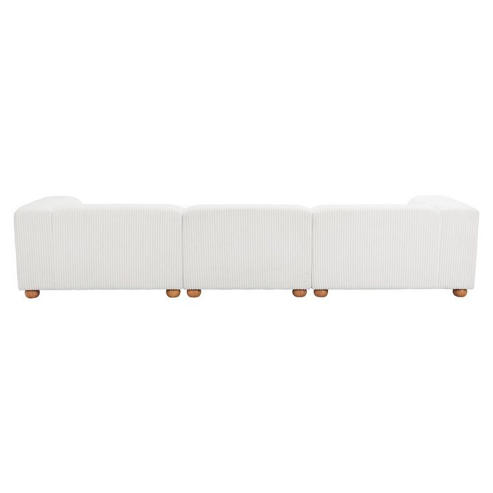 Boho Aesthetic Tayte Sofa White | Biophilic Design Airbnb Decor Furniture 