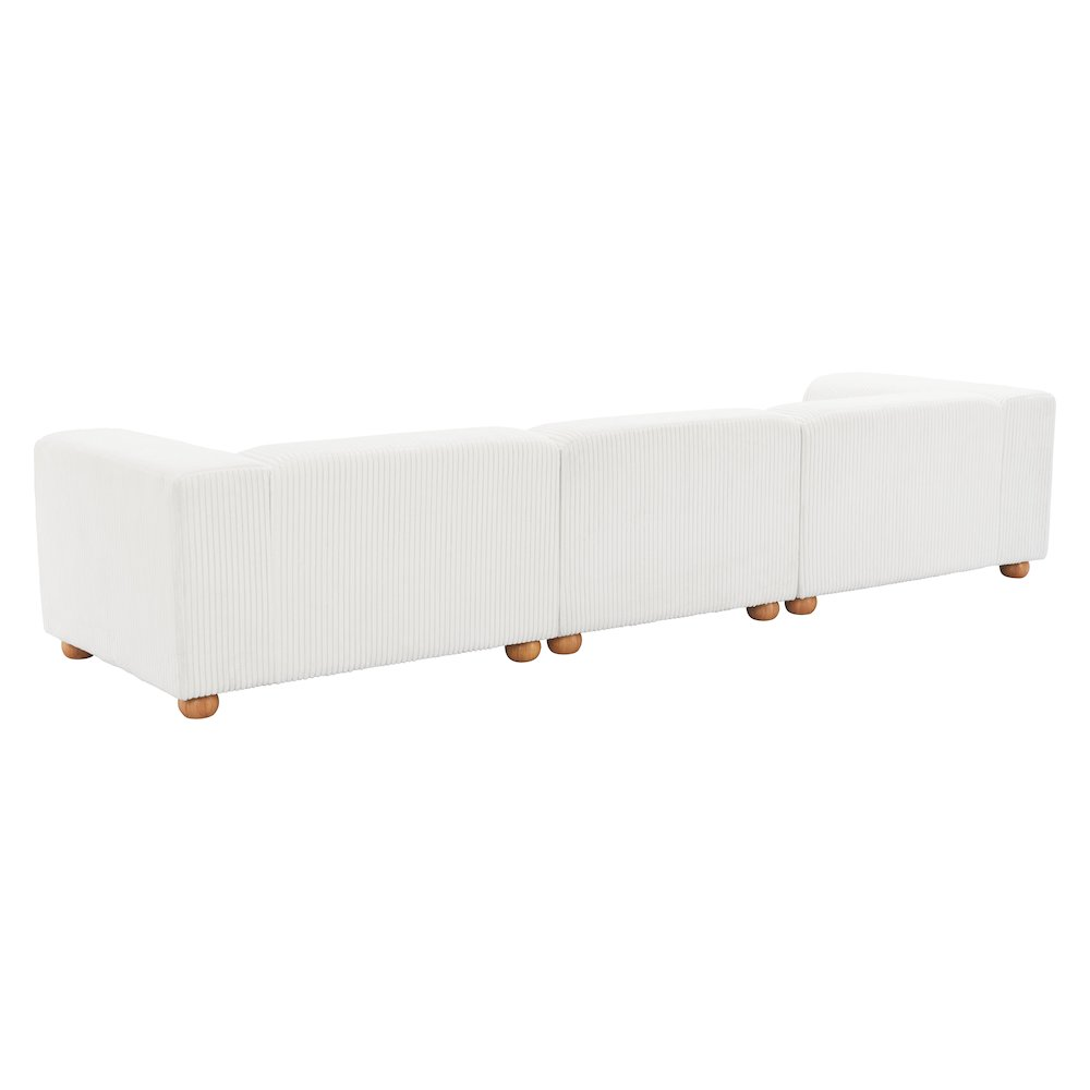 Boho Aesthetic Tayte Sofa White | Biophilic Design Airbnb Decor Furniture 