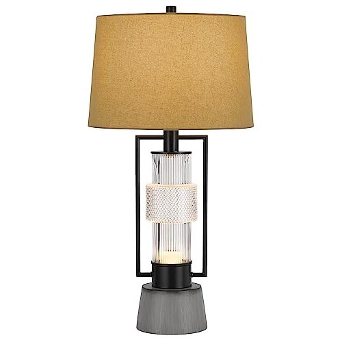 Boho Aesthetic Vallda 100W 3 Way Table Lamp | Biophilic Design Airbnb Decor Furniture 